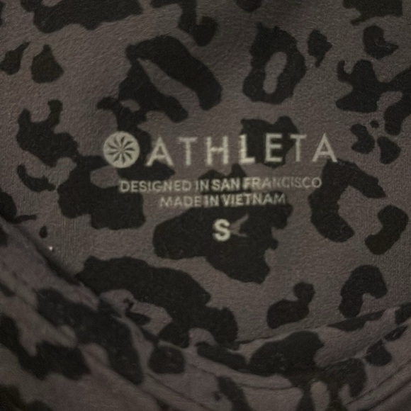 Athleta Elation Ultra High Rise Leopard Print Leggings Blue Purple Size S - Picture 7 of 7